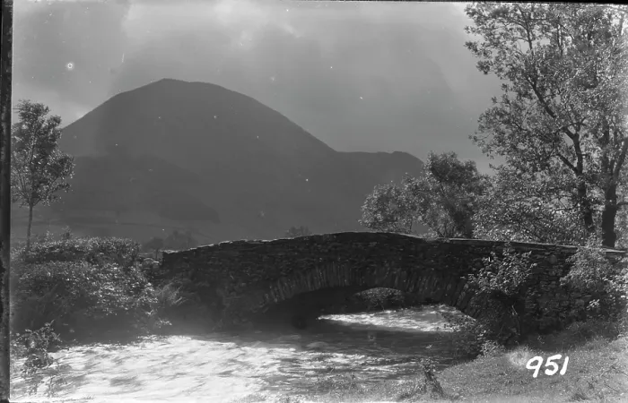 Framed Print : Serene Mountain Bridge Framed Print : Serene Mountain Bridge