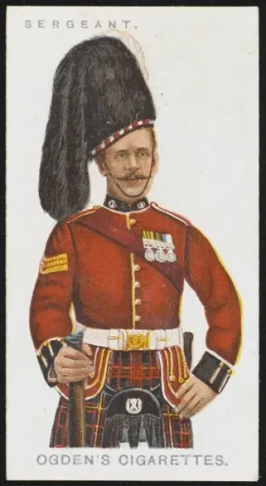 Framed Print : SERGEANT. A Sergeant from the Queens own Cameron Highlanders Framed Print : SERGEANT. A Sergeant from the Queens own Cameron Highlanders