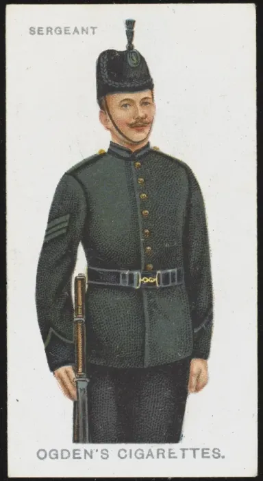Framed Print : SERGEANT. A Sergeant from the Royal Irish Rifles, whose motto was Quis Separabit Framed Print : SERGEANT. A Sergeant from the Royal Irish Rifles, whose motto was Quis Separabit