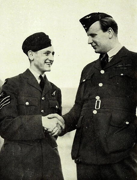 Sergeant Hannah VC and Wing Commander Learoyd VC