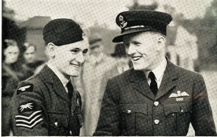 Framed Print : Sergeant John Hannah, VC and Pilot Officer C. A. Connor Framed Print : Sergeant John Hannah, VC and Pilot Officer C. A. Connor