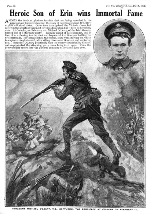 Framed Print : Sergeant Michael O Leary, VC at Cuinchy Framed Print : Sergeant Michael O Leary, VC at Cuinchy