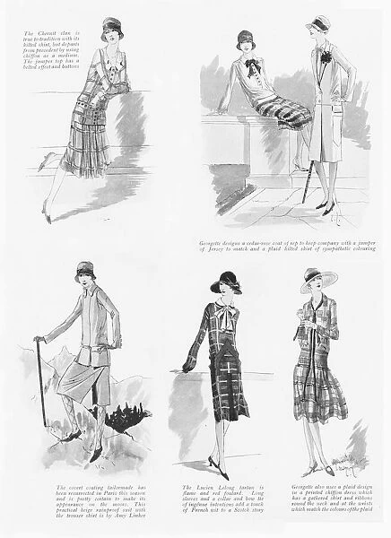 A series of summer outfits from Paris, 1926
