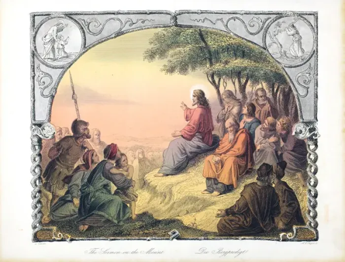 Framed Print : The Sermon on the Mount Framed Print : The Sermon on the Mount