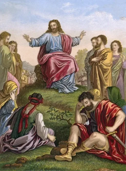Framed Print : Sermon on Mount Framed Print : Sermon on Mount