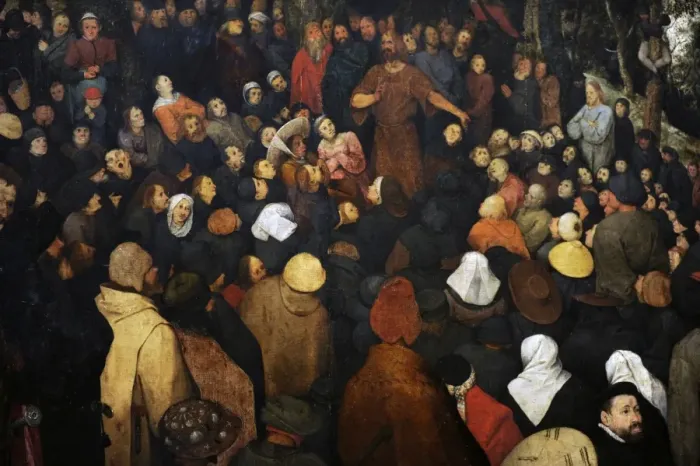Framed Print : The Sermon of Saint John the Baptist by Pieter Brueghel Framed Print : The Sermon of Saint John the Baptist by Pieter Brueghel