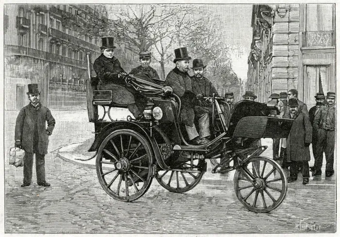 Framed Print : Serpollers steam car 1891 Framed Print : Serpollers steam car 1891