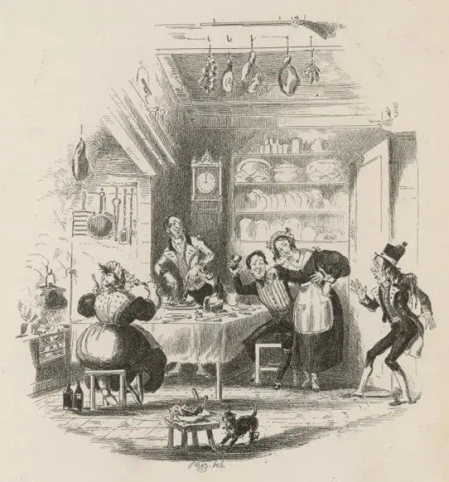 Framed Print : Servants Hall / Phiz Framed Print : Servants Hall / Phiz