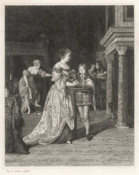 Framed Print : Servants  /  Male  /  Pageboys
