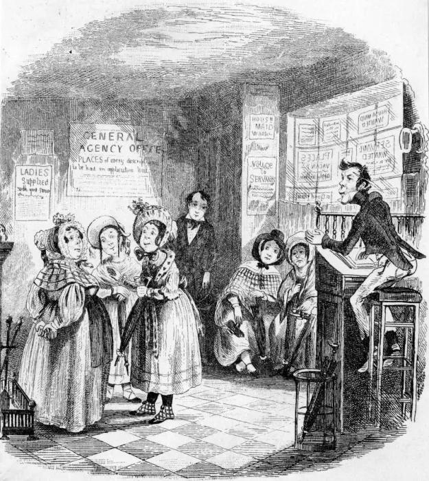 Framed Print : SERVANTS REGISTRY OFFICE Framed Print : SERVANTS REGISTRY OFFICE