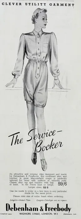 Framed Print : Service Bocker outfit, Debenham & Freebody Framed Print : Service Bocker outfit, Debenham & Freebody