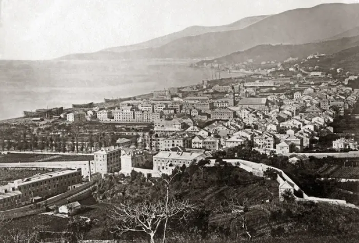 Framed Print : Sestri Ponente, Genoa, Italy, circa 1890 Framed Print : Sestri Ponente, Genoa, Italy, circa 1890