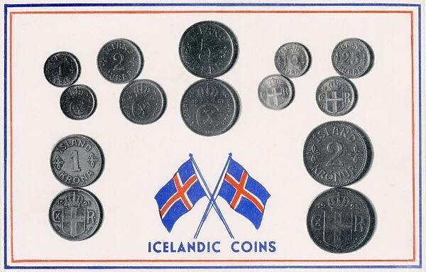 Set of Icelandic coins