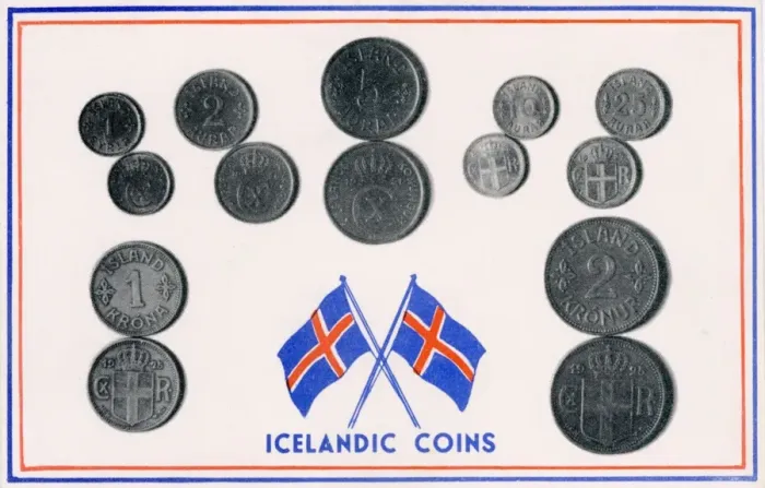 Framed Print : Set of Icelandic coins Framed Print : Set of Icelandic coins
