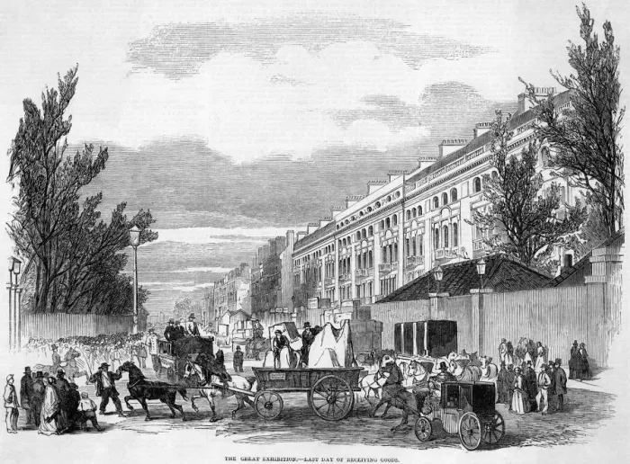 Framed Print : Setting up at the Great Exhibition 1851 Framed Print : Setting up at the Great Exhibition 1851