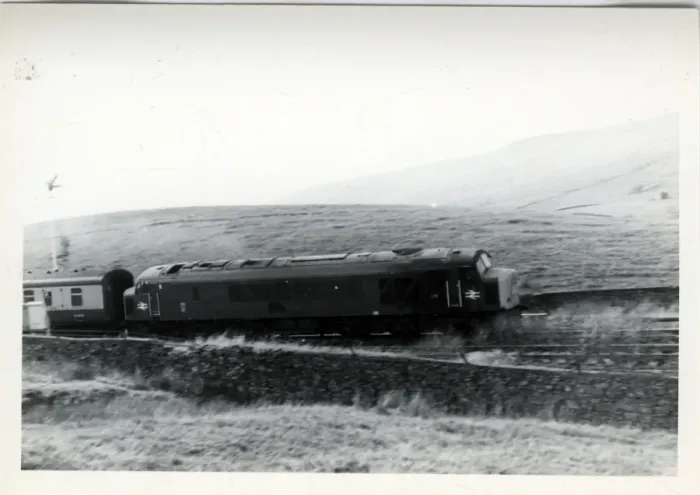 Framed Print : Settle-Carlisle Railway - Passenger Train, Blea Moor, Yorksh Framed Print : Settle-Carlisle Railway - Passenger Train, Blea Moor, Yorksh