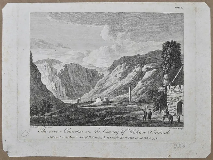 Framed Print : The seven churches in the County of Wicklow Ireland Framed Print : The seven churches in the County of Wicklow Ireland