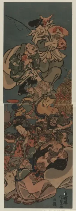 Framed Print : The seven gods of good luck Framed Print : The seven gods of good luck