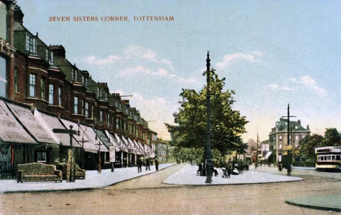 Framed Print : Seven Sisters Corner, Tottenham, North London Framed Print : Seven Sisters Corner, Tottenham, North London