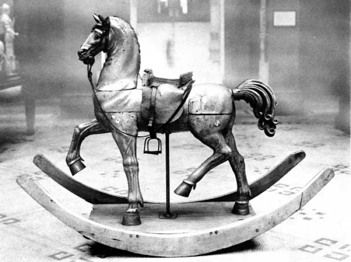 Framed Print : Seventeenth-Century Rocking Horse, 1930 Framed Print : Seventeenth-Century Rocking Horse, 1930