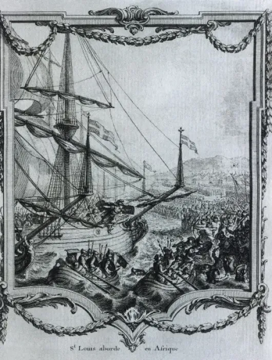 Framed Print : Seventh Crusade (1248). Louis IX disembarking Framed Print : Seventh Crusade (1248). Louis IX disembarking