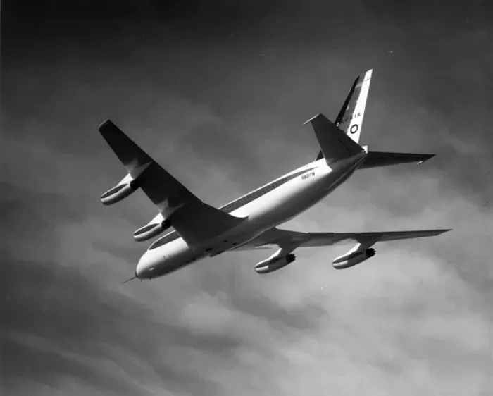 Framed Print : The seventh flight of the first Convair 880 N801TW Framed Print : The seventh flight of the first Convair 880 N801TW