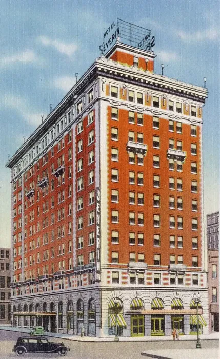 Framed Print : Severin Hotel, Indianapolis, Indiana, USA Date: 1936 Framed Print : Severin Hotel, Indianapolis, Indiana, USA Date: 1936