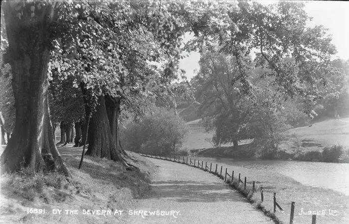 Framed Print : By the Severn at Shrewsbury Framed Print : By the Severn at Shrewsbury