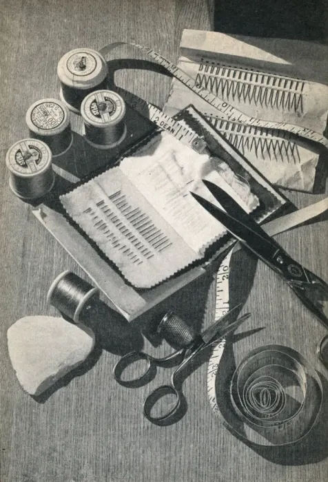 Framed Print : Sewing items, including needles, pins, scissors and thread Framed Print : Sewing items, including needles, pins, scissors and thread
