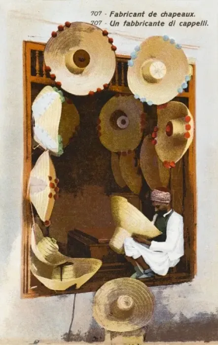 Framed Print : Sfax, Tunisia - hat merchant Framed Print : Sfax, Tunisia - hat merchant
