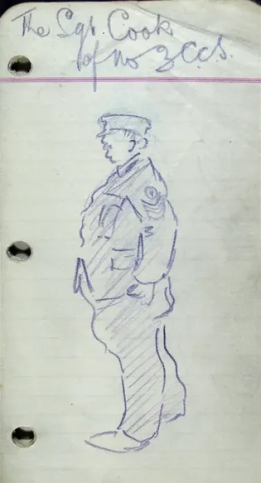 Framed Print : The Sgt Cook of No 3 CCS Framed Print : The Sgt Cook of No 3 CCS