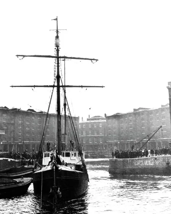 Framed Print : Shackleton's Ship The Quest in London Docks Framed Print : Shackleton's Ship The Quest in London Docks