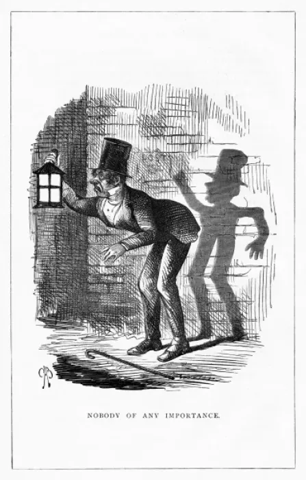 Framed Print : Shadow drawing. C. H. Bennett, Nobody