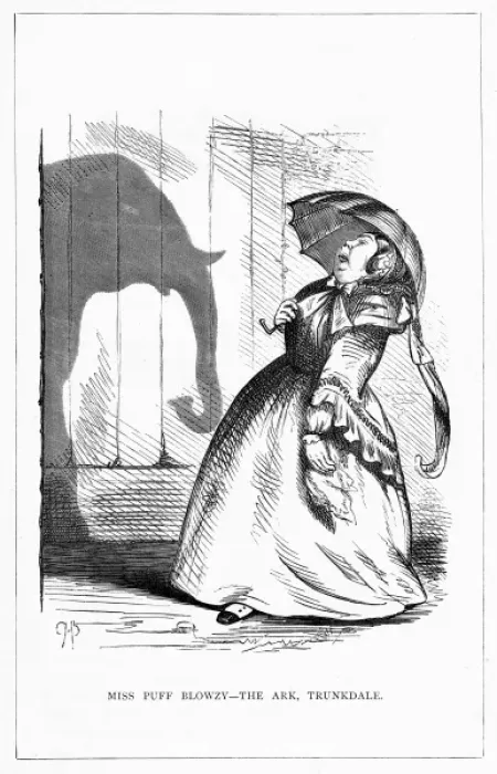 Framed Print : Shadow drawing. C. H. Bennett, Miss Blowzy Framed Print : Shadow drawing. C. H. Bennett, Miss Blowzy