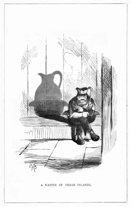 Framed Print : Shadow drawing. C. H. Bennett, A Native Framed Print : Shadow drawing. C. H. Bennett, A Native