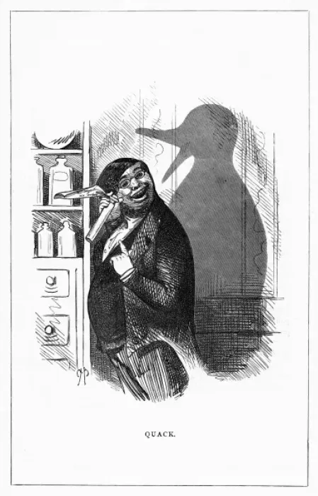 Framed Print : Shadow drawing. C. H. Bennett, Quack Framed Print : Shadow drawing. C. H. Bennett, Quack