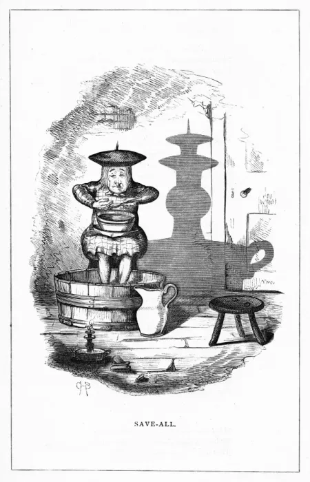 Framed Print : Shadow drawing. C. H. Bennett, Save-all Framed Print : Shadow drawing. C. H. Bennett, Save-all