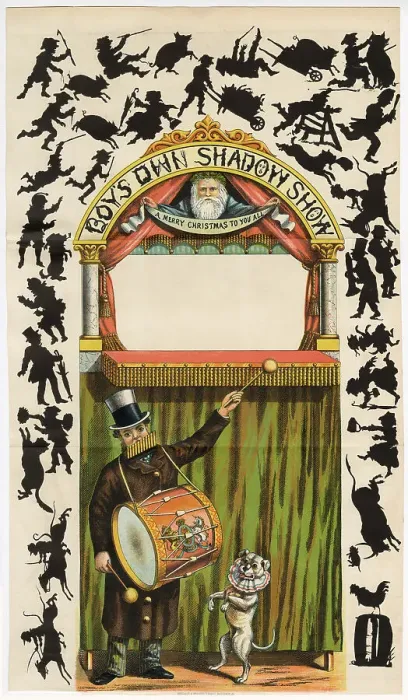 Framed Print : Shadow Show - Silhouette Cut-Outs 1881 Framed Print : Shadow Show - Silhouette Cut-Outs 1881