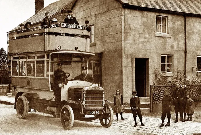 Framed Print : Shadwell bus terminus early 1900's Framed Print : Shadwell bus terminus early 1900's