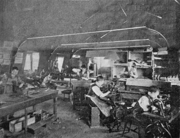 Framed Print : Shaftesbury Home, Fordham House - Bootmakers Shop Framed Print : Shaftesbury Home, Fordham House - Bootmakers Shop