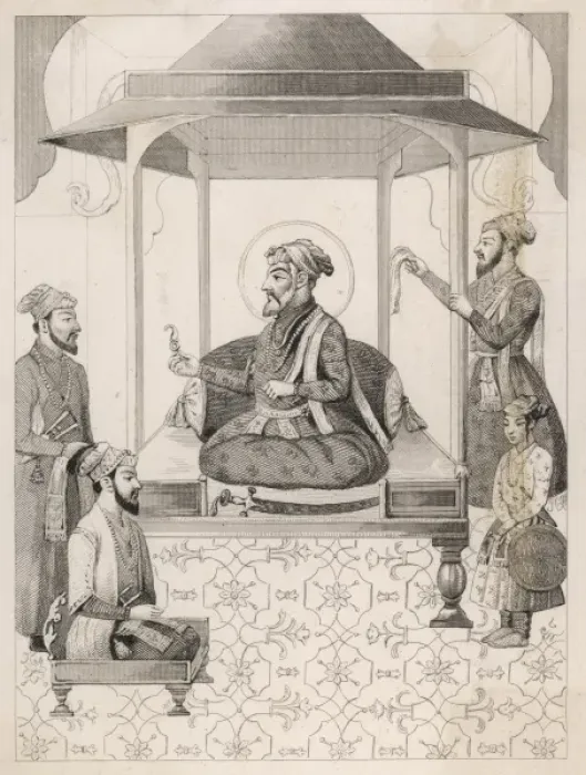 Framed Print : Shah Jahan I and Court Framed Print : Shah Jahan I and Court