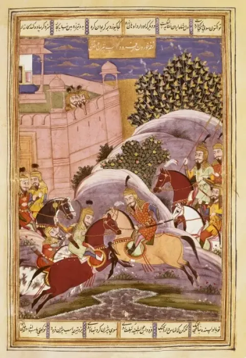Framed Print : Shahnameh. The Book of Kings. 16th c. Combat Framed Print : Shahnameh. The Book of Kings. 16th c. Combat