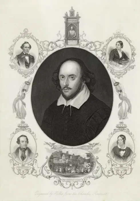 Framed Print : Shakespeare / Chan / Hollis Framed Print : Shakespeare / Chan / Hollis
