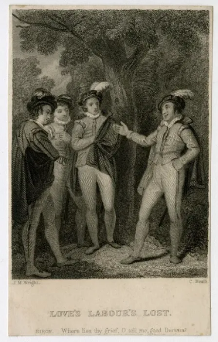 Framed Print : Shakespeare - Loves Labours Lost Framed Print : Shakespeare - Loves Labours Lost