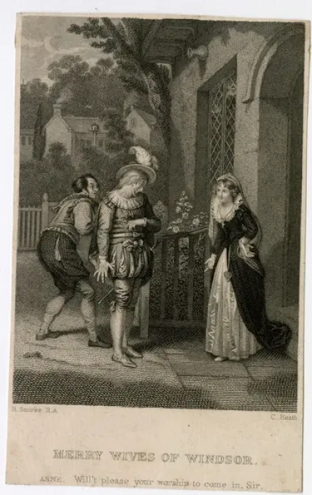 Framed Print : Shakespeare - The Merry Wives of Windsor Framed Print : Shakespeare - The Merry Wives of Windsor