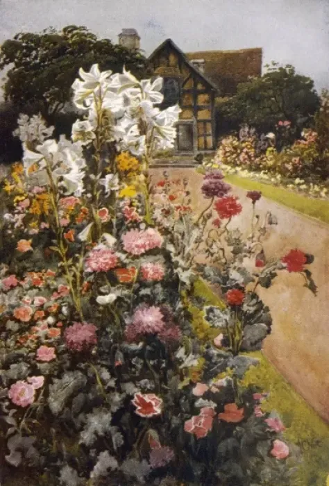 Framed Print : Shakespeares Garden Framed Print : Shakespeares Garden