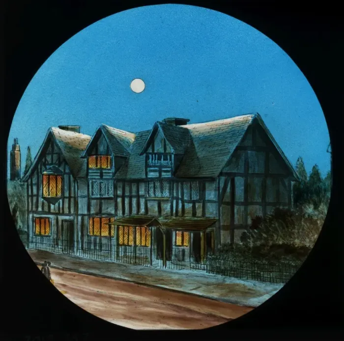 Framed Print : Shakespeares House, by Night Framed Print : Shakespeares House, by Night