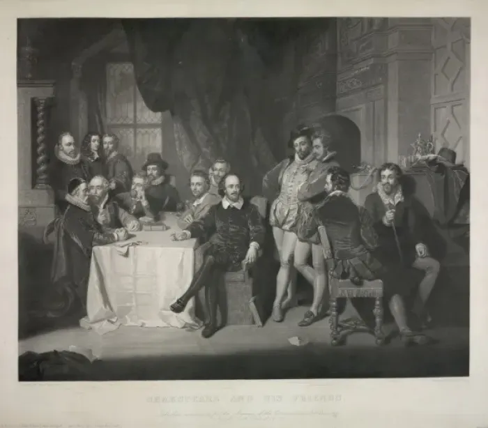 Framed Print : Shakspeare and his friends Framed Print : Shakspeare and his friends