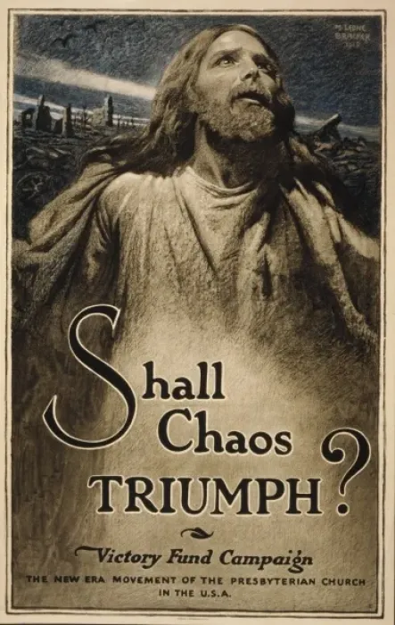 Framed Print : Shall chaos triumph? Victory Fund Campaign - The new era mov Framed Print : Shall chaos triumph? Victory Fund Campaign - The new era mov