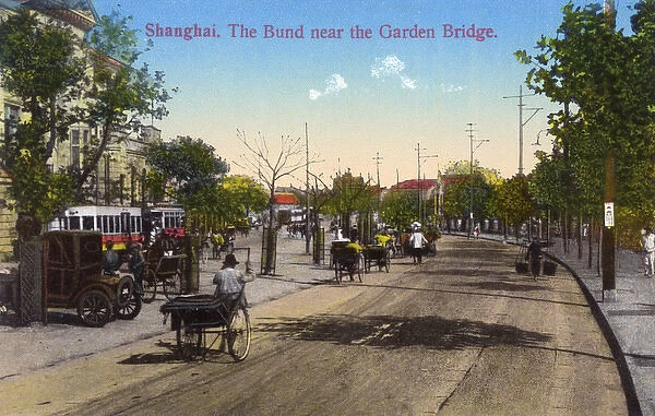 Shanghai, China - The Bund - near the Garden Bridge